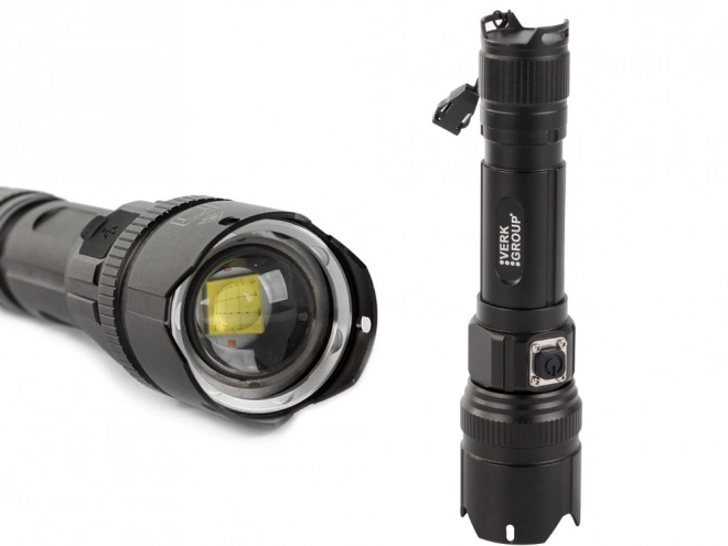 Tactische LED zaklamp met zoom Bailong XHP99