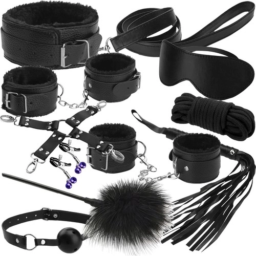 Erotische accessoires - set - zwart 23431