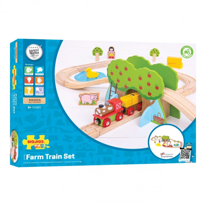 Bigjigs Rail Houten Treinset Boerderij