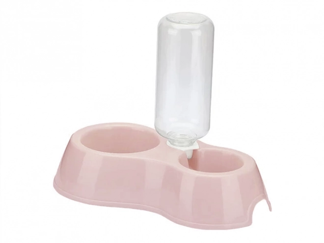 Dubbele kom met waterdispenser voor honden en katten