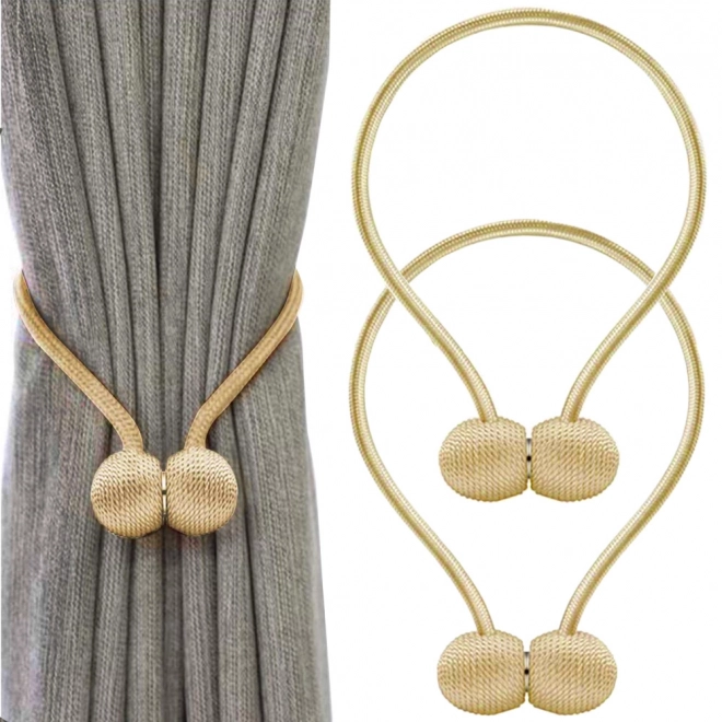 Decoratieve magnetische clips voor gordijnen – Gouden
