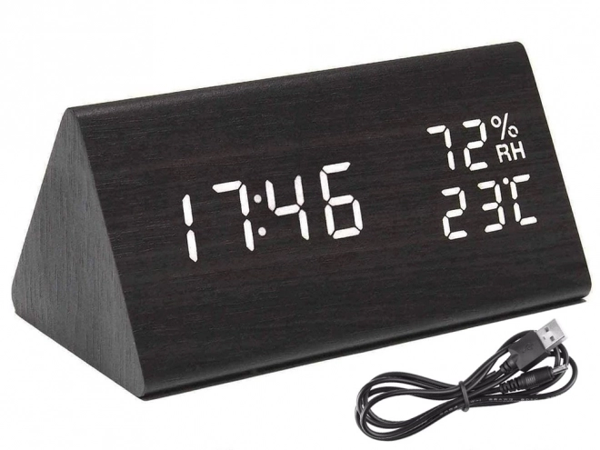 Multifunctionele elektronische wekker met thermometer en hygrometer