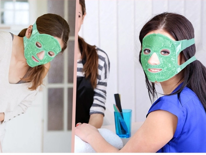 Verkoelende verwarmende gezichtsmasker gel voor ogen relx – groen