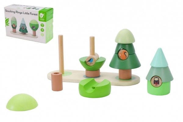 Houten puzzel - Bos met bomen