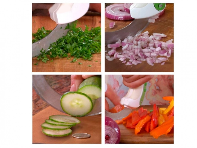 Multifunctioneel ronde mes voor pizza, vlees en groenten