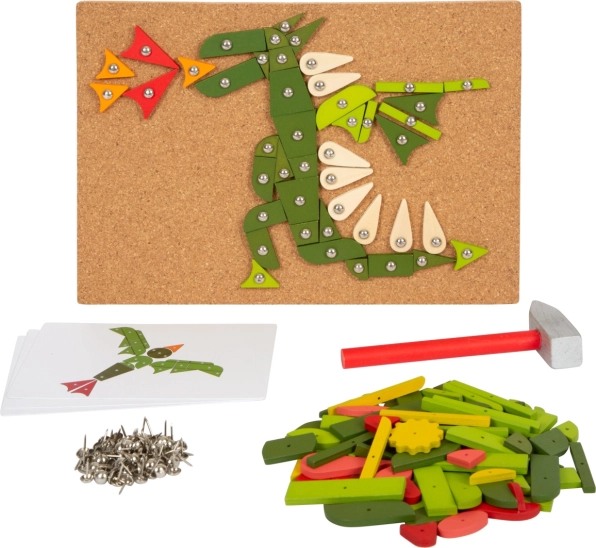 Hamerspel voor kinderen met planten- en dierenmotieven