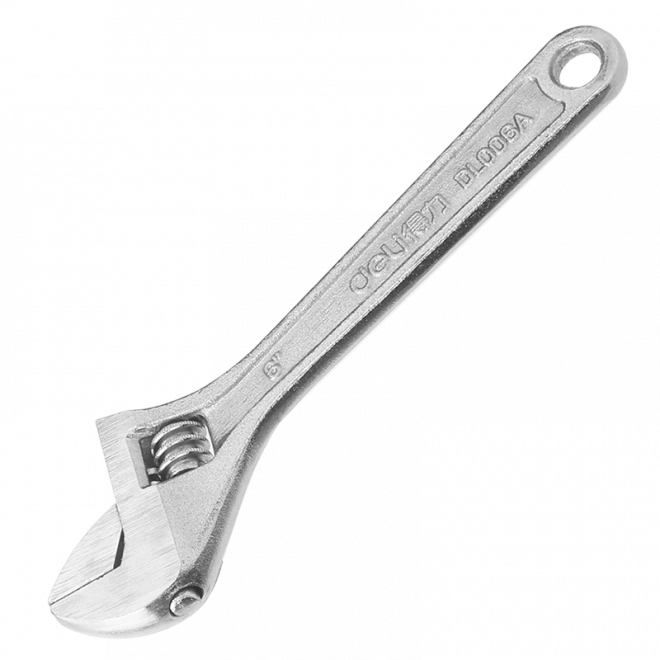 Verstelbare sleutel 6" Deli Tools EDL006A (zilver)