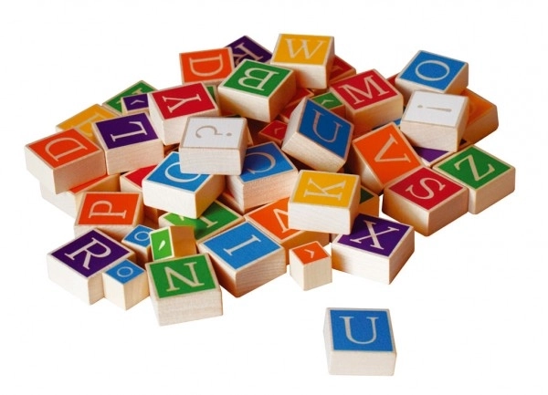 Houten alfabet - 60 stuks