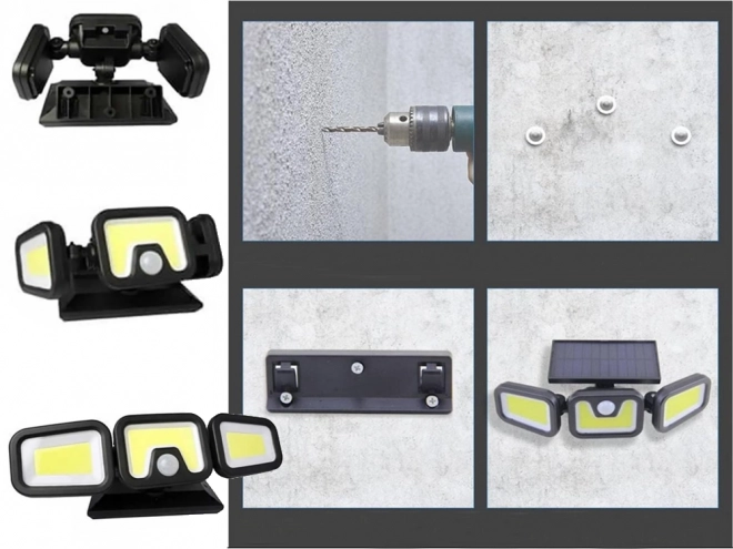 Zonne straatlamp met bewegingssensor en afstandsbediening
