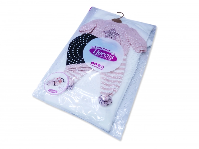Llorens M843-26 kleertjes voor babypop pasgeboren maat 43-44 cm