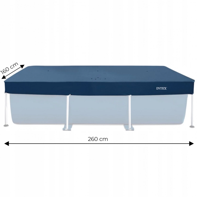 Beschermzeil voor zwembad met frame 2,6 x 1,6 m Intex