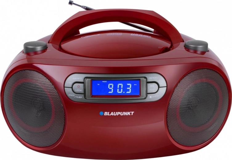 Boombox met FM, CD, MP3, USB, AUX, klok en wekker