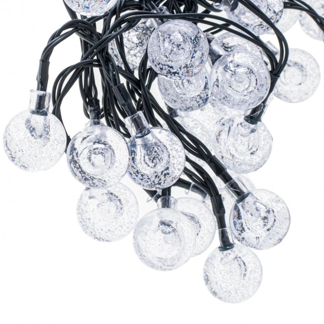 Zonnige tuinverlichting bollen 7m 50LED koud wit