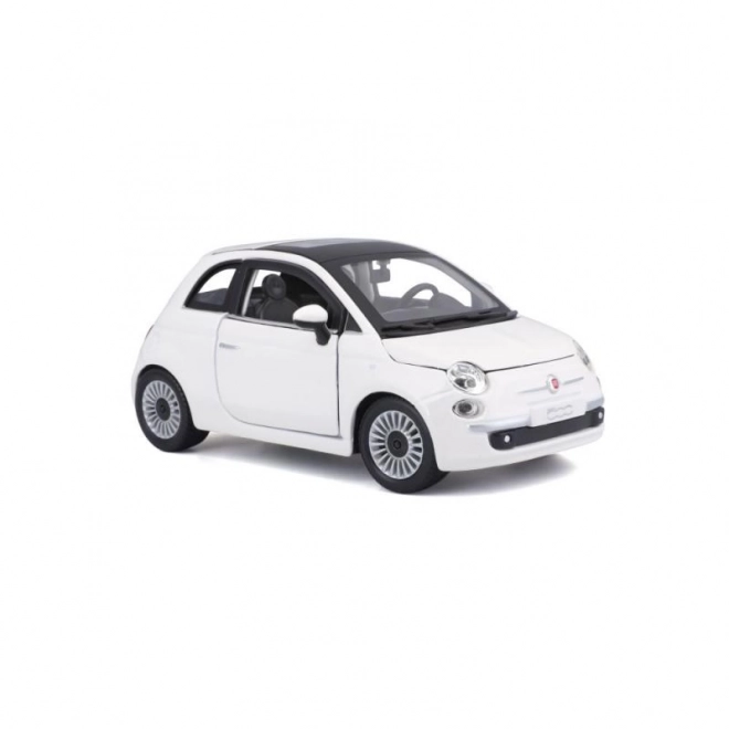 Bburago Fiat 500 modelauto 1:24 wit