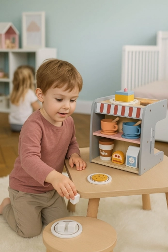 2-in-1 koffiemachine en winkeltje