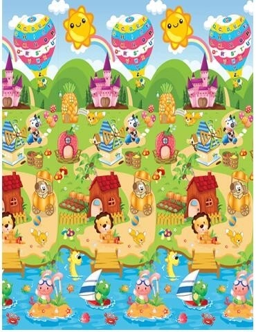 Onderwijzende tweezijdige schuimmat voor speelveld 180x120 cm