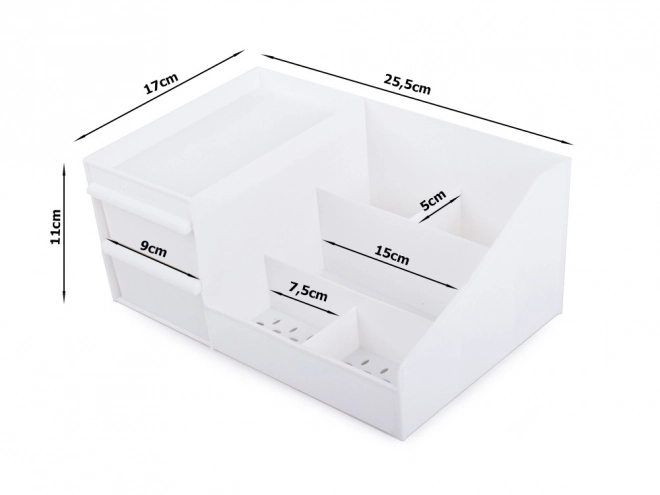 Organizer voor cosmetica en sieraden met lades