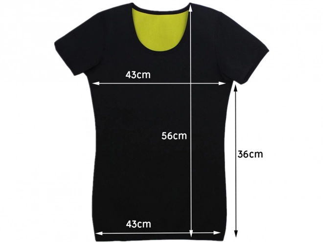Neopreen fitness t-shirt met korte mouwen voor dames