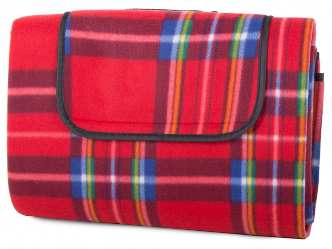Opvouwbare picknickdeken rood 150 x 200 cm