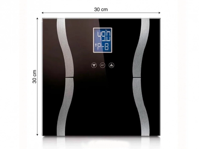 Analytische 180kg glazen badkamerweegschaal met LCD-display