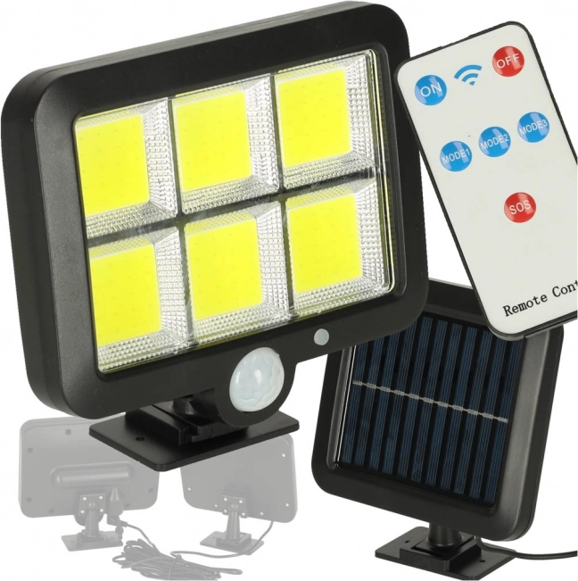 Zonne-lamp met bewegings- en schemersensor 120 LED