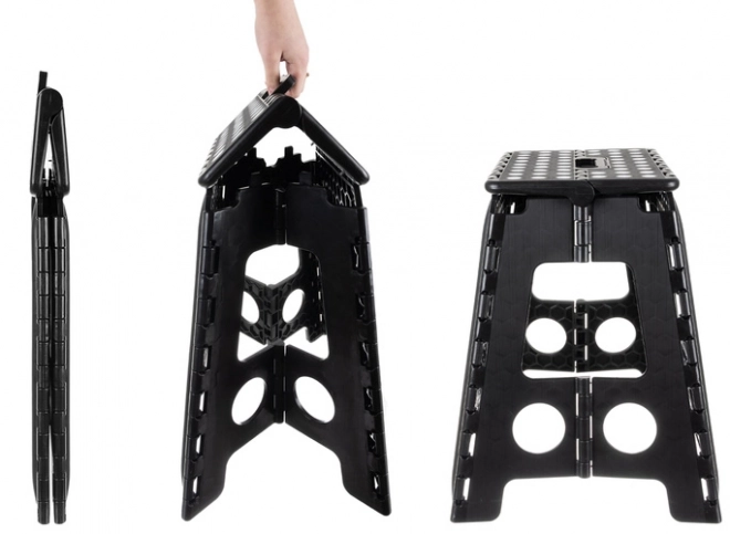 Opvouwbare kruk zwart-wit 39 cm