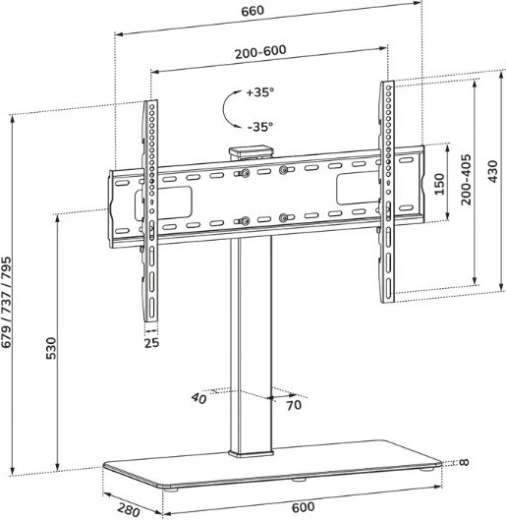 Flexibele hoekverstelling
