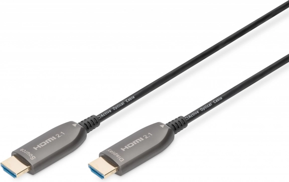 Hybride HDMI-kabel 2.1 Ultra High Speed 8K/60Hz 15 m zwart