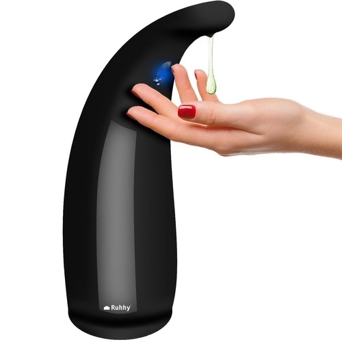 Contactloze zeepdispenser zwart Ruhhy 22229