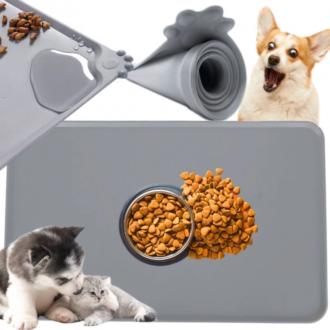 Waterdichte siliconen antislipmat voor kom voor honden en katten