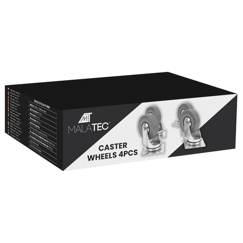 Draaibare wieltjes - set van 4 st. Malatec 22537