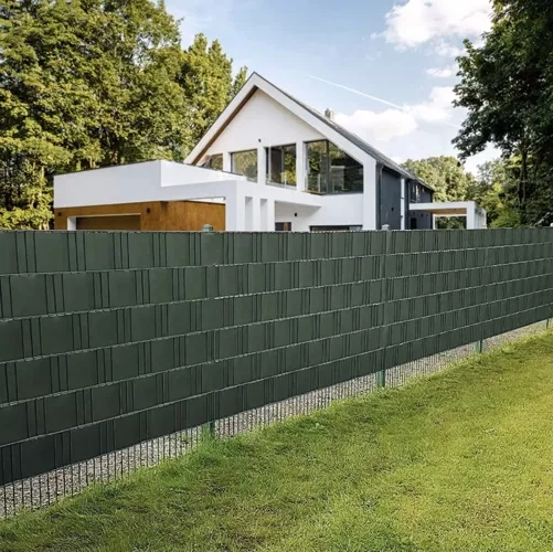 Lint voor omheining 19cmx35m 630g/m2 groen 23706