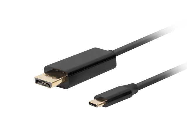 USB-C naar DisplayPort-kabel 1.8m 4K 60Hz zwart