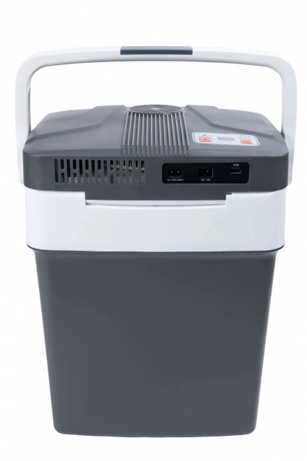 Draagbare autokoelkast met verwarming, 29L, grafietkleurig