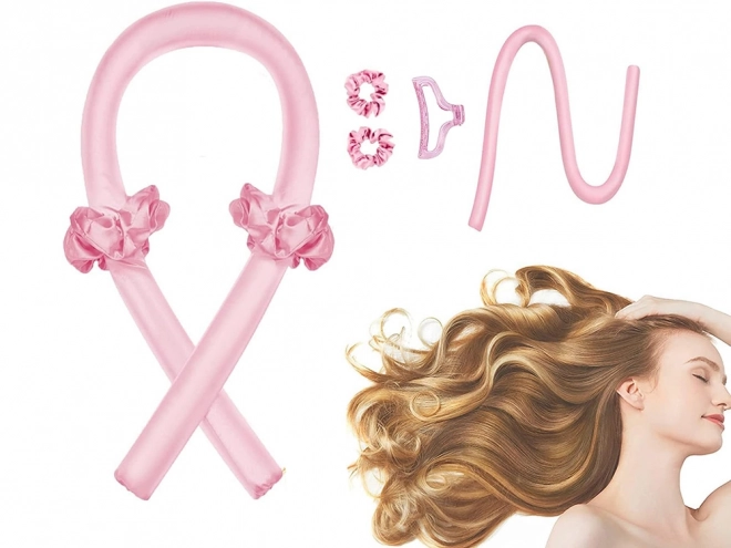 Hitteloze roze haarroller voor golvend haar