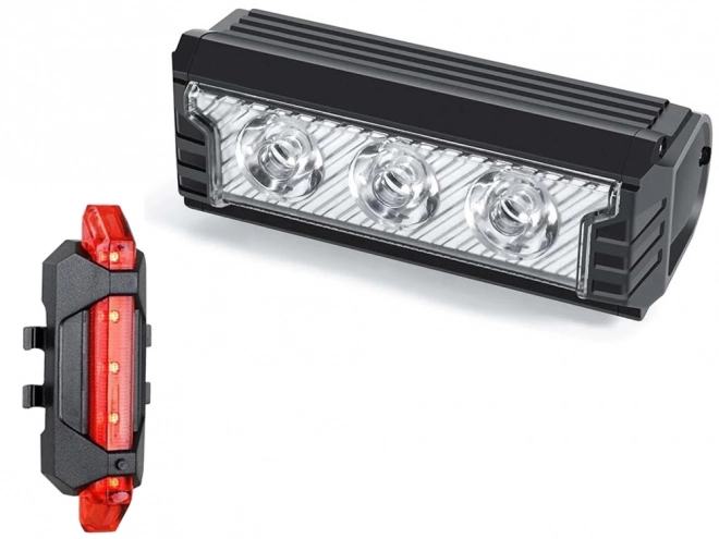 Set LED-fietslampen met USB-oplading