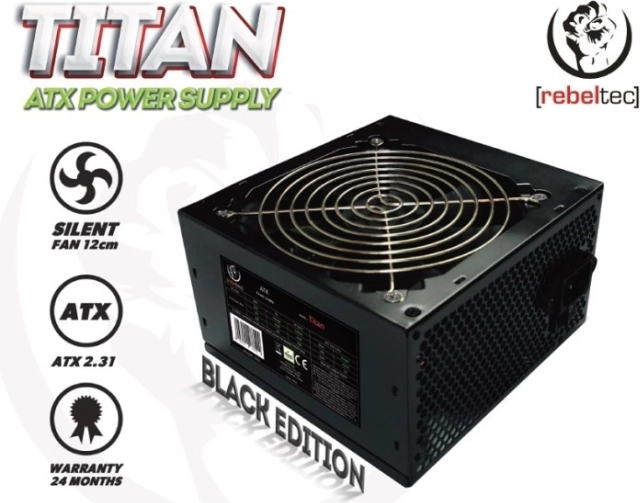Universele computervoeding ATX 2.31 REBELTEC Titan 450W
