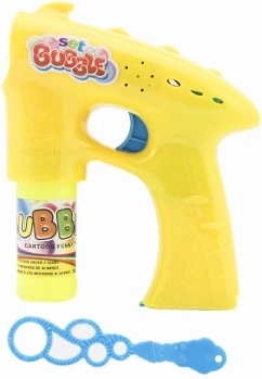 Bellenblaaspistool kunststof 13 cm + 1 navulling op batterijen