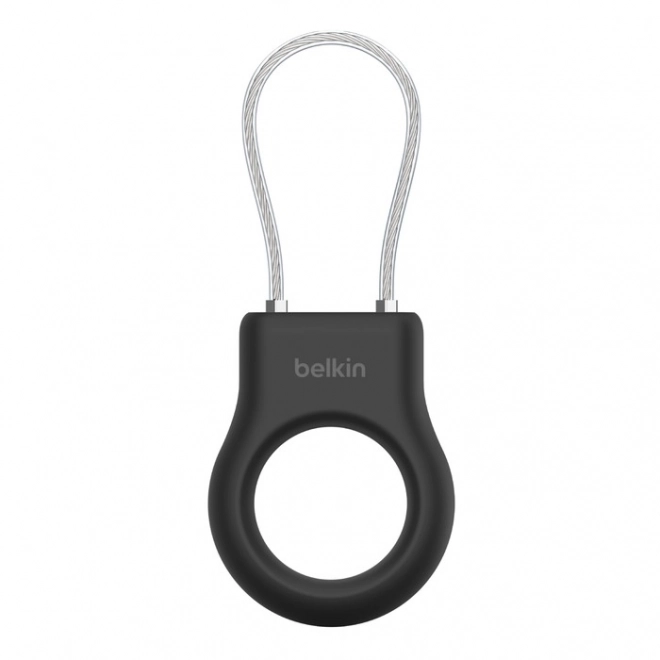 Veilig houder met kabel voor AirTag zwart