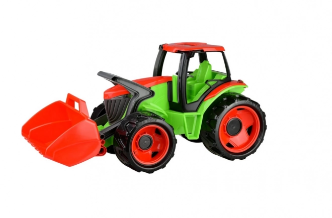 Tractor met schep, blauw grijs