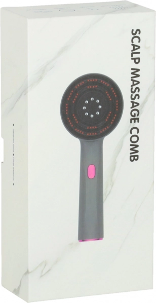 Hoofdmassagerborstel met USB en infraroodlicht