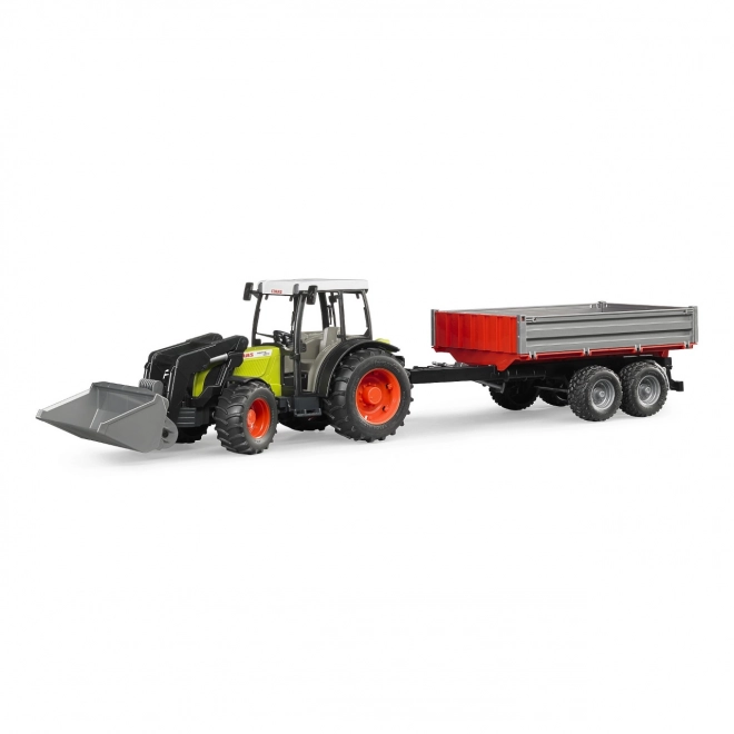 Bruder Tractor CLAAS Nectis 267F met lader en aanhanger