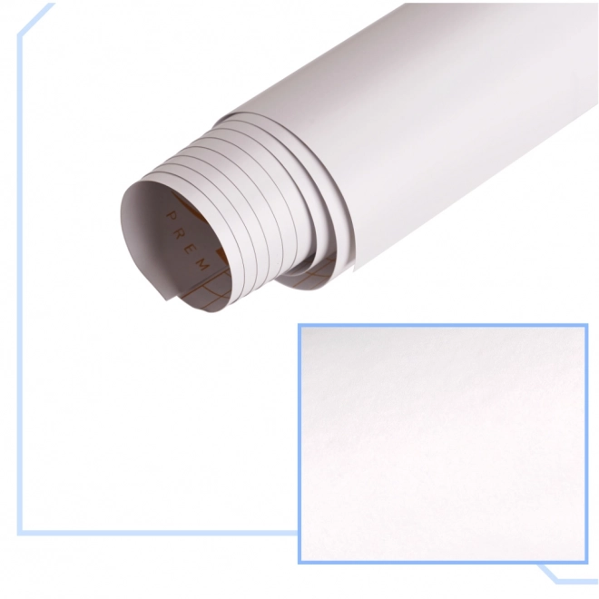 Witte matte zelfklevende folie 1,52x28m