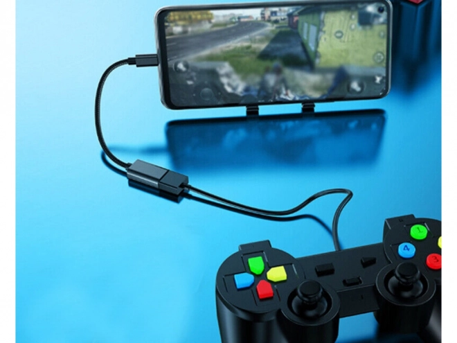 USB-C naar USB-A 3.0 OTG adapter met gevlochten kabel