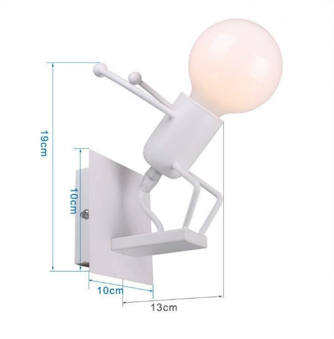 Muur lamp Loft zwart