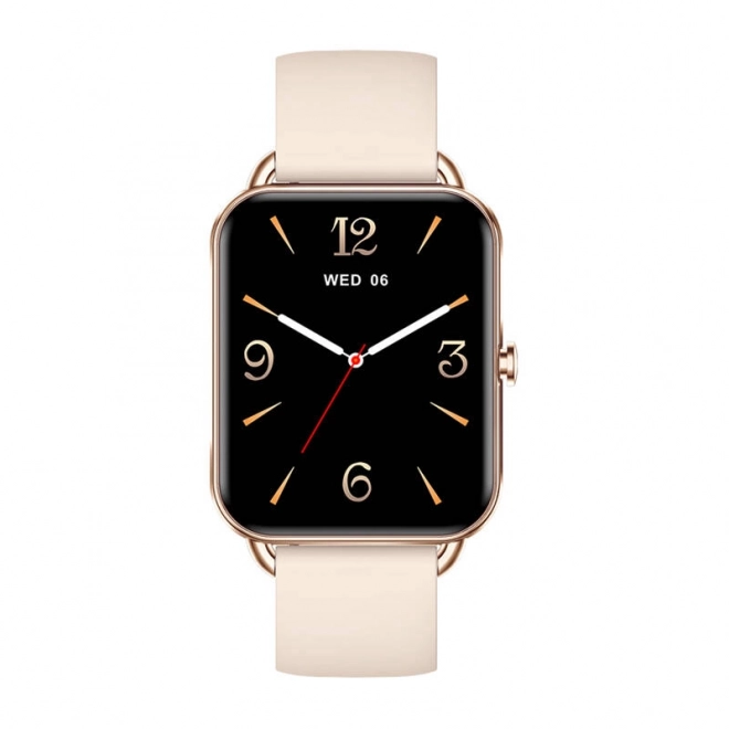 Praktische smartwatch Colmi P20 in goudkleur