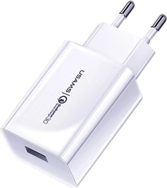 Netlader USAMS T22 1xUSB 18W QC 3.0 Snel laden