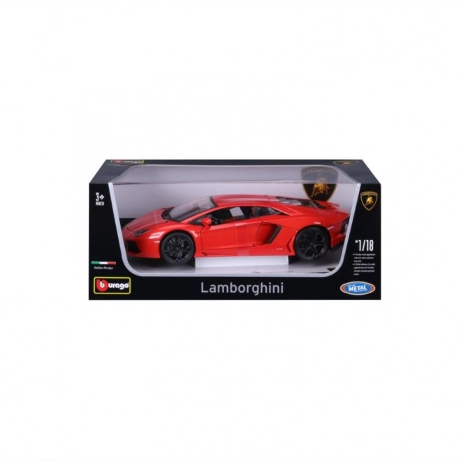 Bburago Lamborghini Aventador 1:18 oranje 18-11033