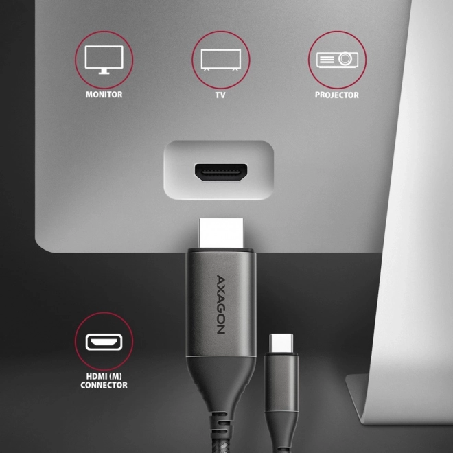 Adapter USB-C naar HDMI 4K/60Hz 1,8m