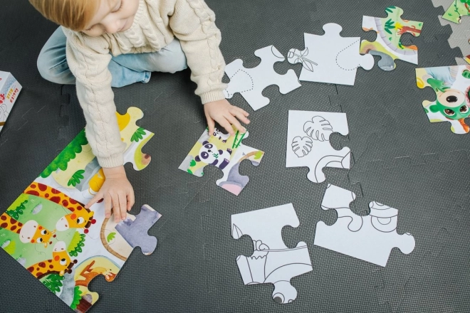 Dubbelzijdige puzzel Treflíci en jongen 15 stukken